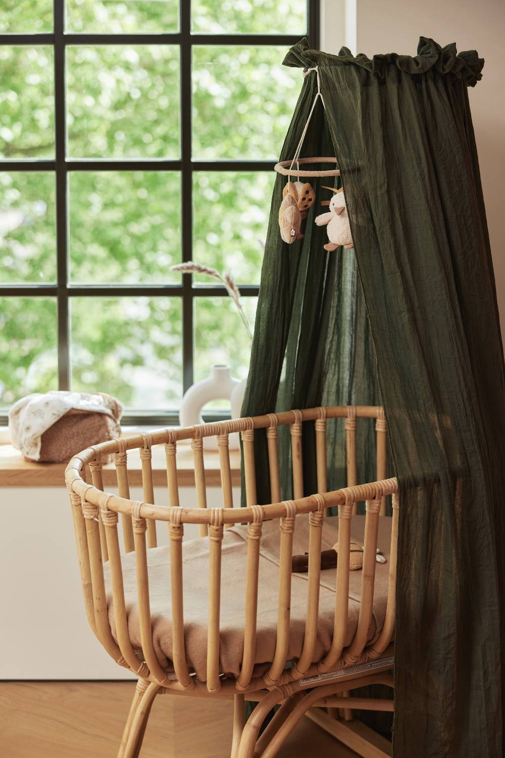 Jollein Betthimmel Vintage 155cm Leaf Green Heißer Verkauf