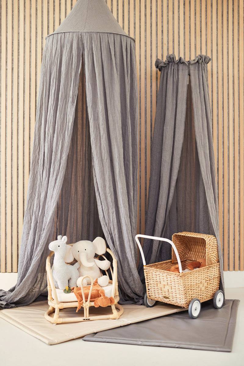 Jollein Betthimmel Vintage 155cm Storm Grey Zeitlich begrenztes Angebot