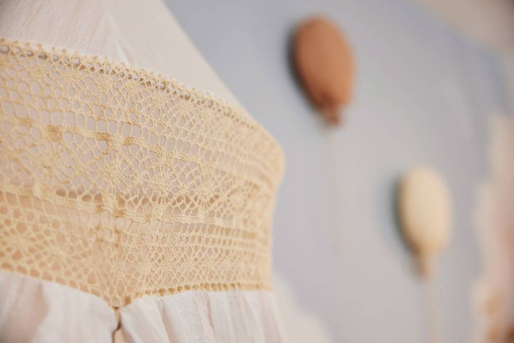 Jollein Baldachin Betthimmel Vintage 245cm Boho Lace Ivory Blitzangebot