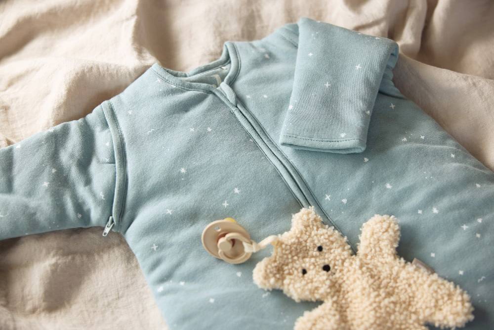 Jollein Baby Schlafsack mit abnehmbaren Ärmeln 60cm Twinkling - Sea Green Neueste Stile