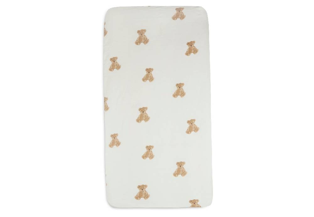 Jollein Spannbettlaken Jersey 60x120cm Teddy Bear Begrenzt auf 3 Tage