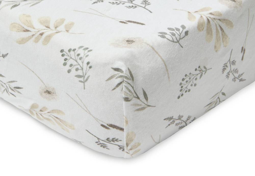 Jollein Spannbettlaken Jersey 60x120cm Wild Flowers zollfrei