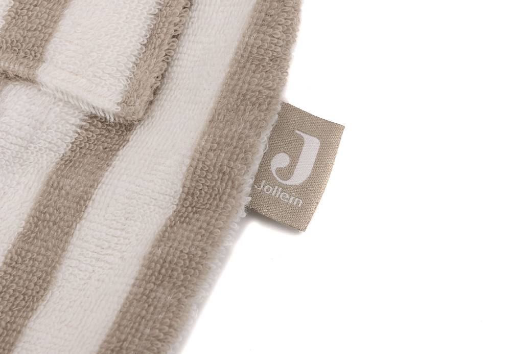 Jollein Bademantel 1-2 Jahre Stripe Frottee Olive Green GOTS Exklusive Angebote