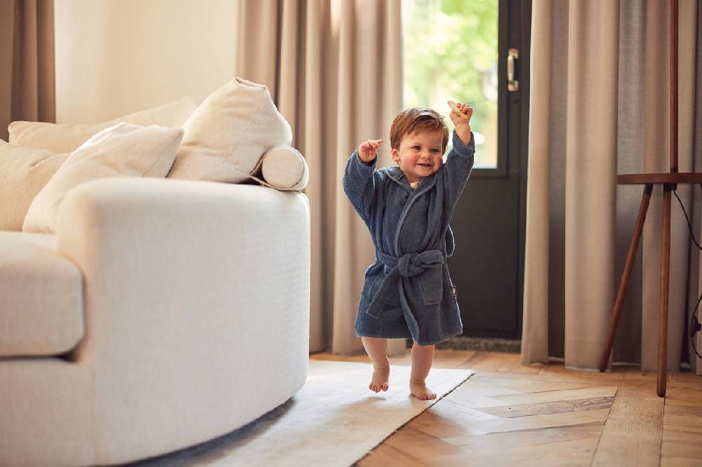 Jollein Bademantel 1-2 Jahre Jeans Blue Räumungsverkauf