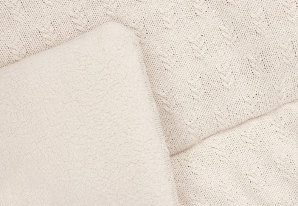 Jollein Krabbeldecke 75x95cm Grain Knit Oatmeal Tiefpreis