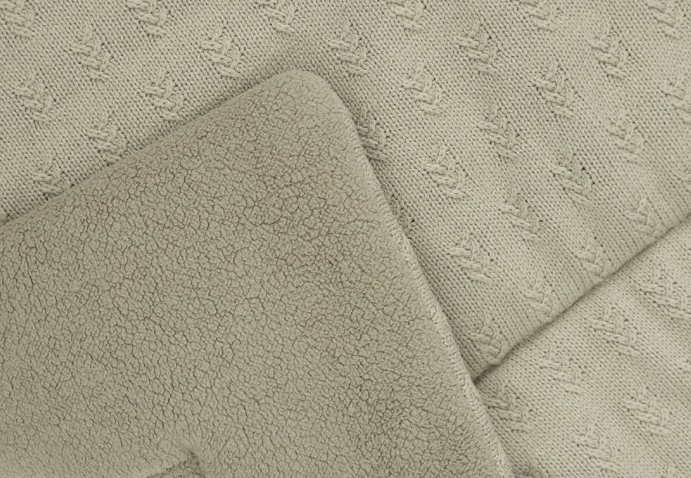 Jollein Krabbeldecke 75x95cm Grain Knit Olive Green Kostenlose Rückgabe