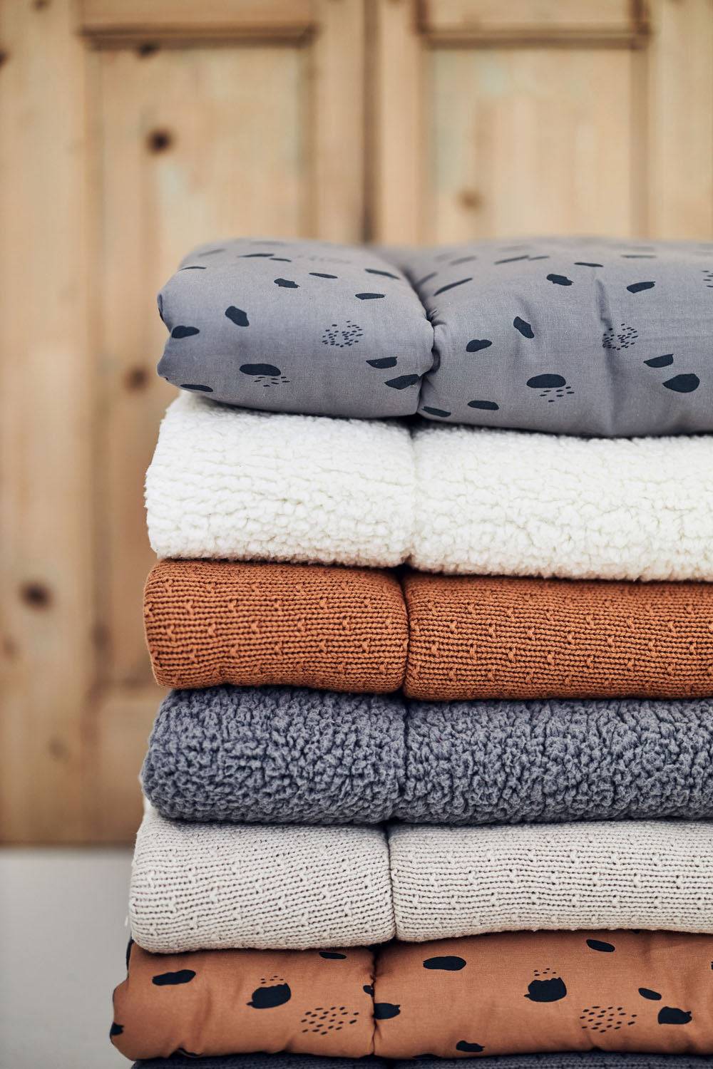 Jollein Krabbeldecke 80x100cm Bliss Knit Teddy Storm Grey Bis zu 50% Rabatt