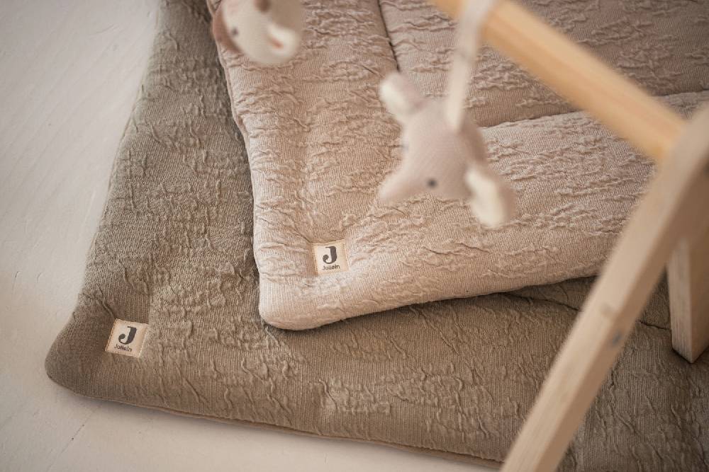 Jollein Krabbeldecke 100x100cm Soft Waves Olive Green Bis zu 60% Rabatt