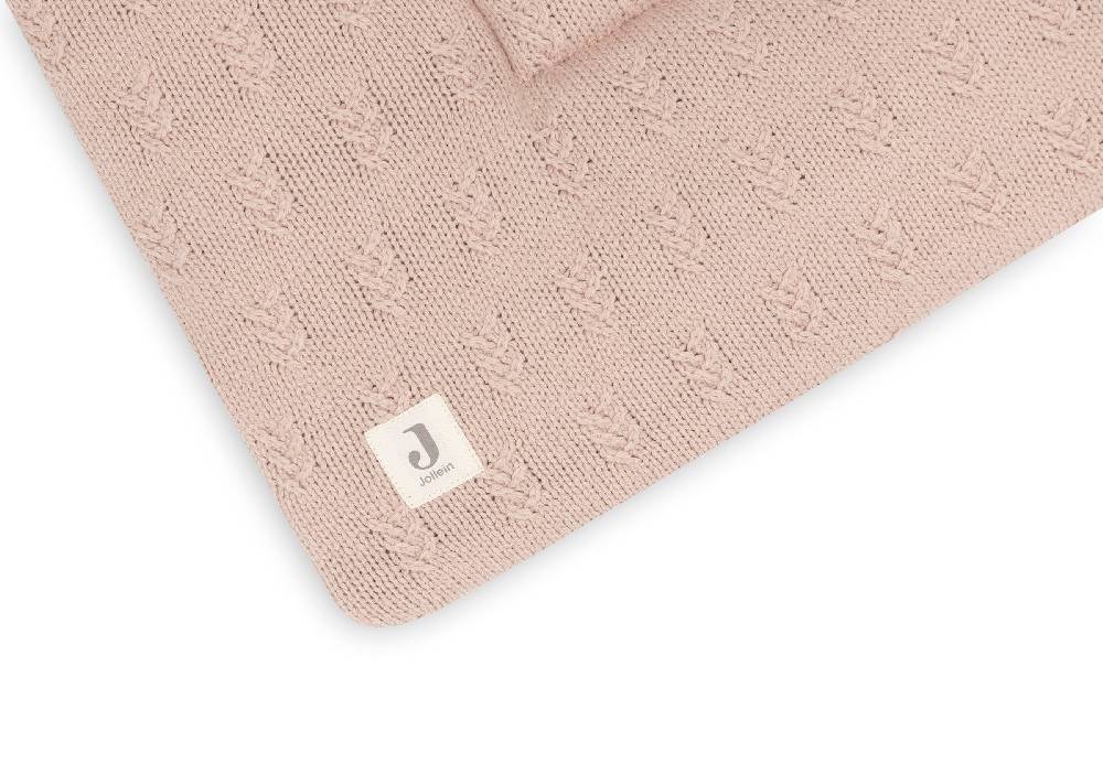 Jollein Krabbeldecke 75x95cm Grain Knit Wild Rose Nur für heute