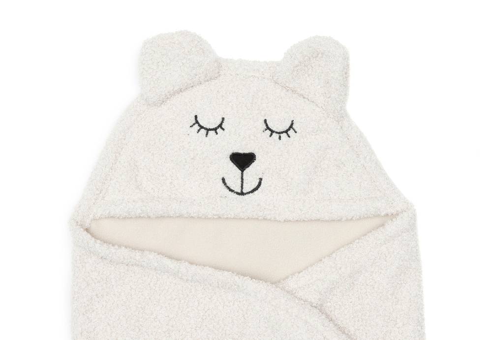 Jollein Einschlagdecke für Babyschale Bear Boucle Oatmeal 50% Rabatt mit kostenlosem Versand