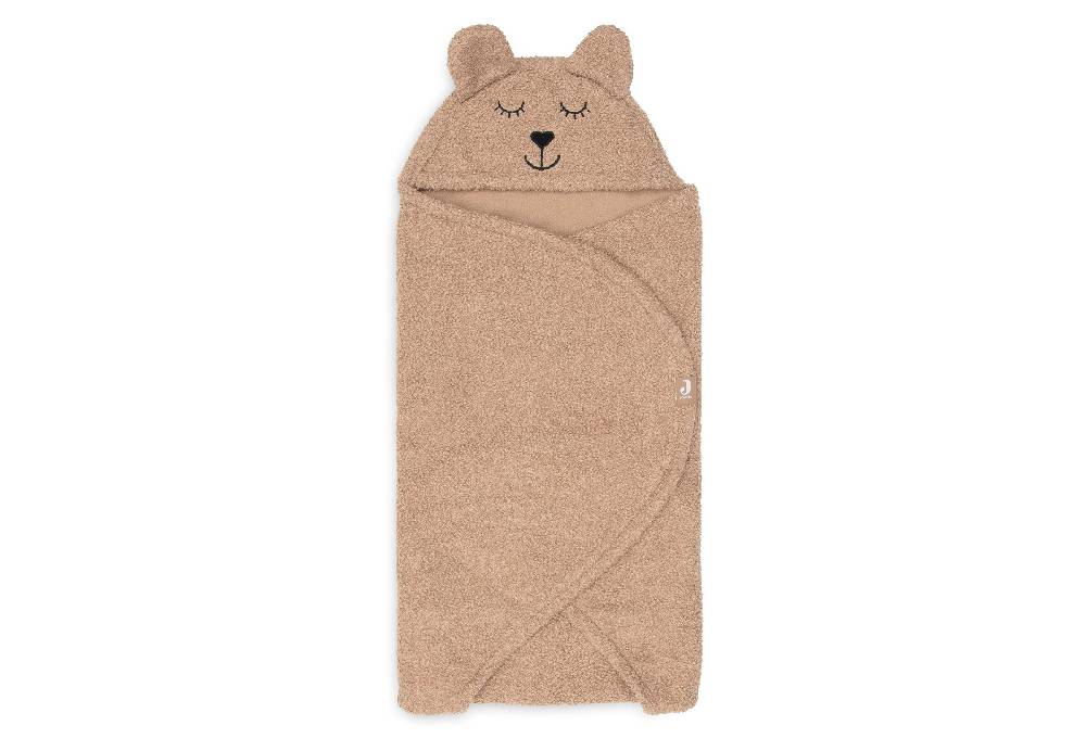Jollein Einschlagdecke für Babyschale Bear Boucle Biscuit Clearance-Verkauf