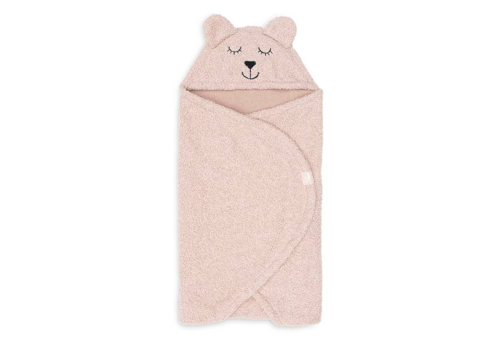 Jollein Einschlagdecke für Babyschale Bear Boucle Wild Rose Kostenloser Versand international