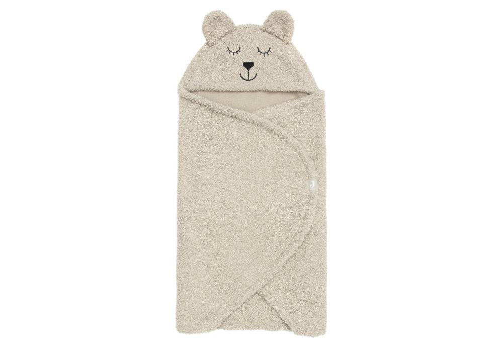 Jollein Einschlagdecke für Babyschale Bear Boucle Olive Green Fabrikladen