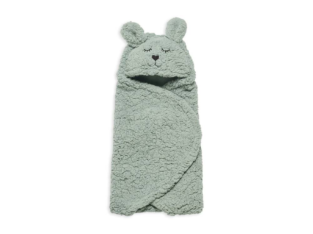 Jollein Einschlagdecke für Babyschale Bunny Ash Green Black Friday Preise