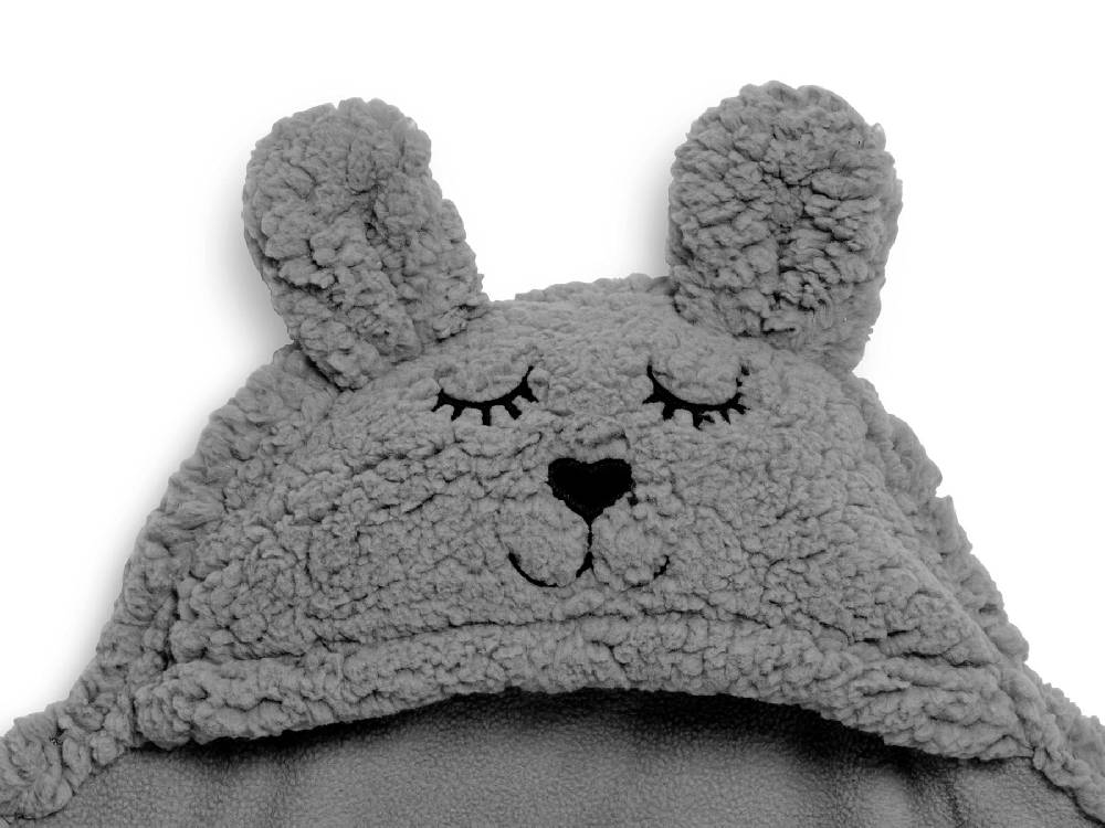 Jollein Einschlagdecke für Babyschale Bunny Storm Grey Im Verkauf