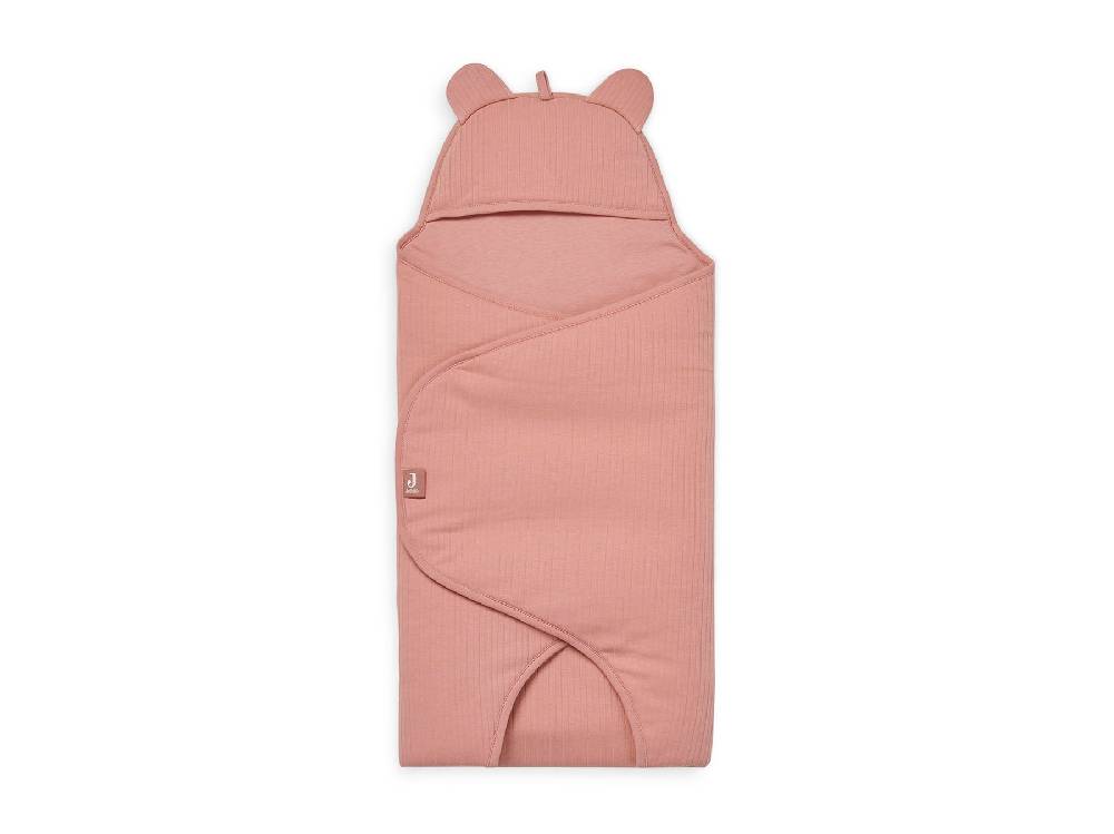 Jollein Einschlagdecke für Babyschale Basic Stripe Rosewood zollfrei