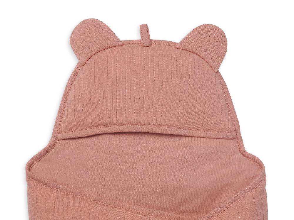 Jollein Einschlagdecke für Babyschale Basic Stripe Rosewood zollfrei