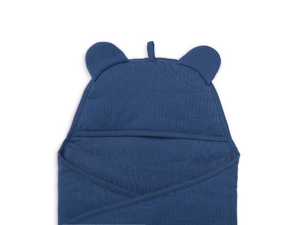 Jollein Einschlagdecke für Babyschale Basic Stripe Jeans Blue Outlet