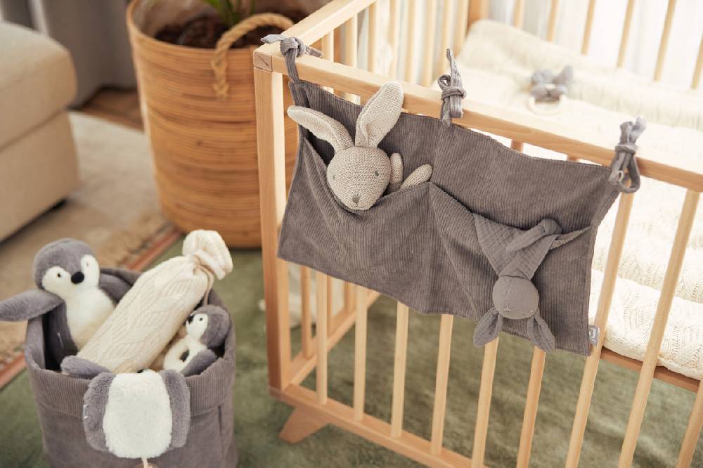 Jollein Pflegekörbchen Corduroy Storm Grey Fabrik Onlineshop