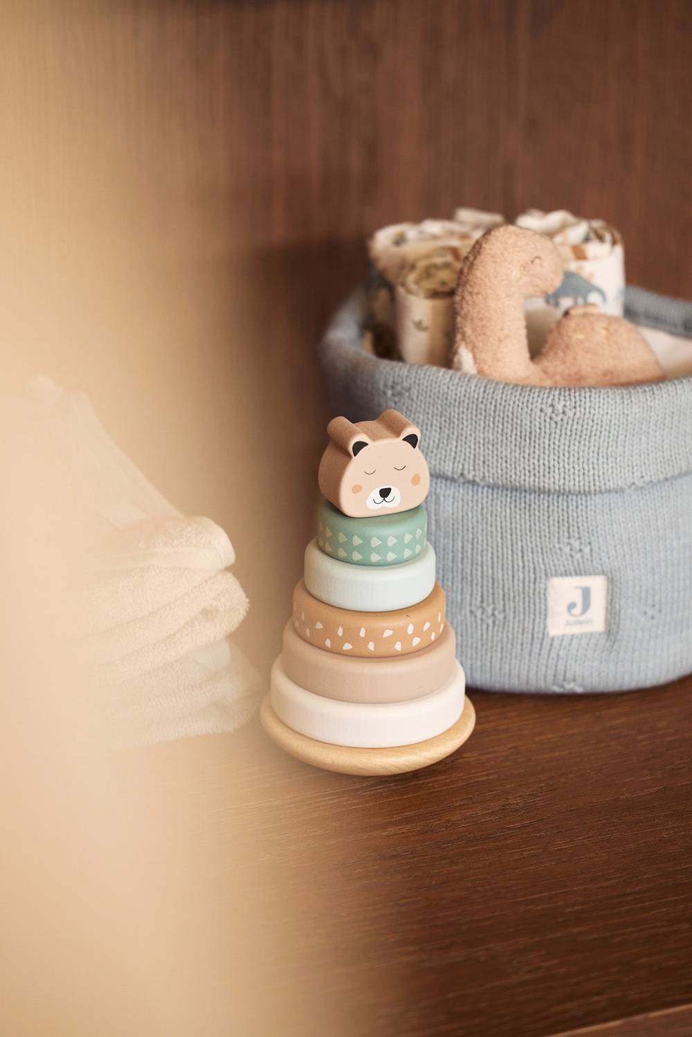 Jollein Pflegekörbchen Cosy Knit - Sea Green Günstig kaufen