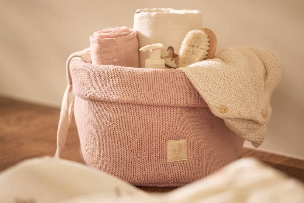 Jollein Pflegekörbchen Cosy Knit - Wild Rose Versandkostenfrei