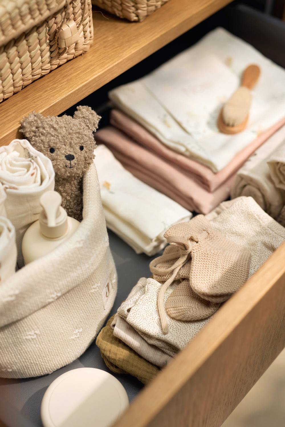 Jollein Pflegekörbchen Cosy Knit - Ivory Großer Ausverkauf