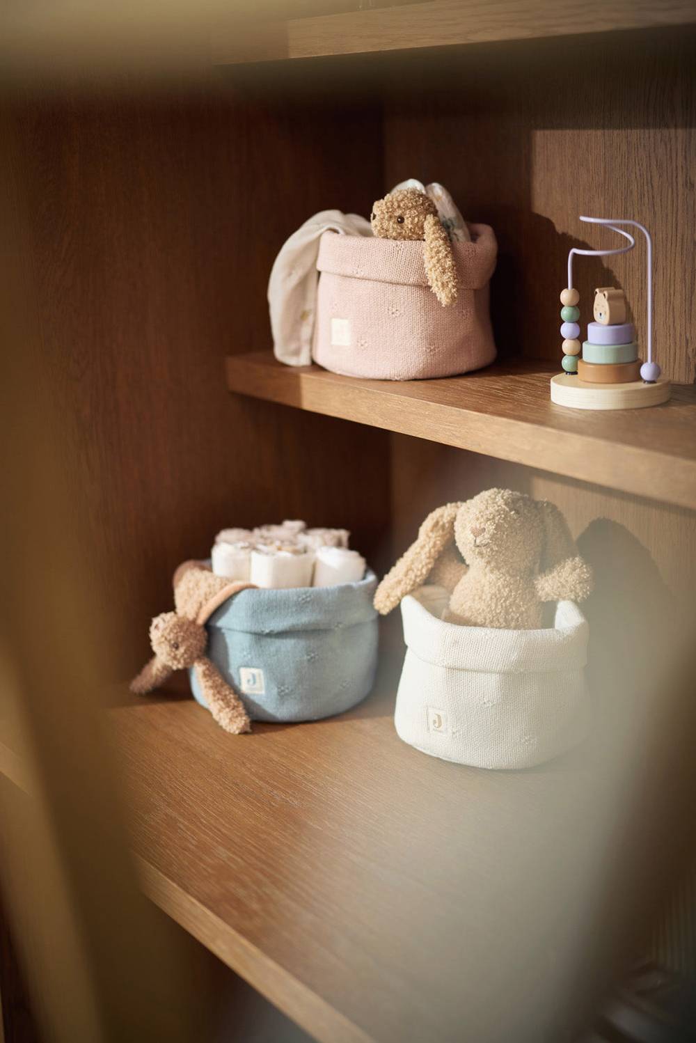 Jollein Pflegekörbchen Cosy Knit - Ivory Großer Ausverkauf
