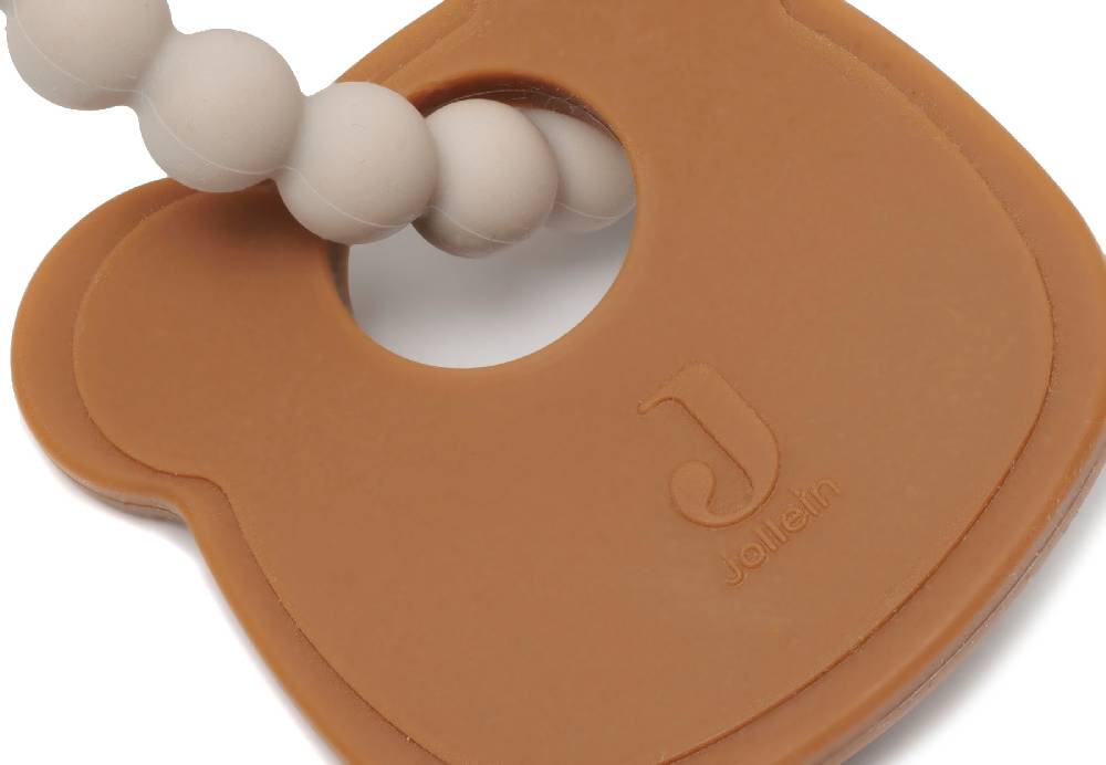 Jollein Beißring Silikon 15x11x1cm Teddy Bear Exklusivangebot