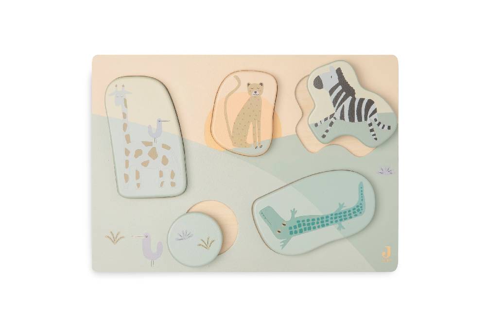 Jollein Puzzle aus Holz - Jungle Jambo Kostenlose Rückgabe