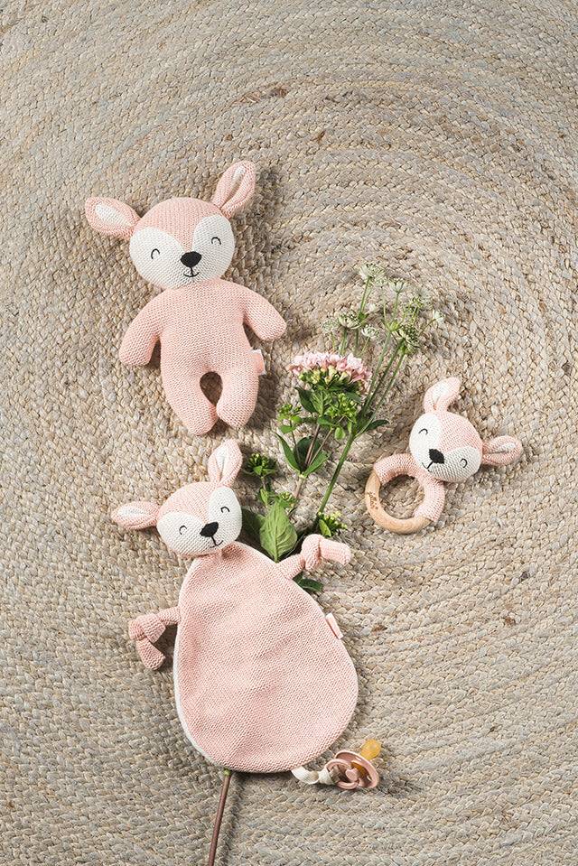 Jollein Schmusetuch Dear Pale Pink Bis zu 65% Rabatt