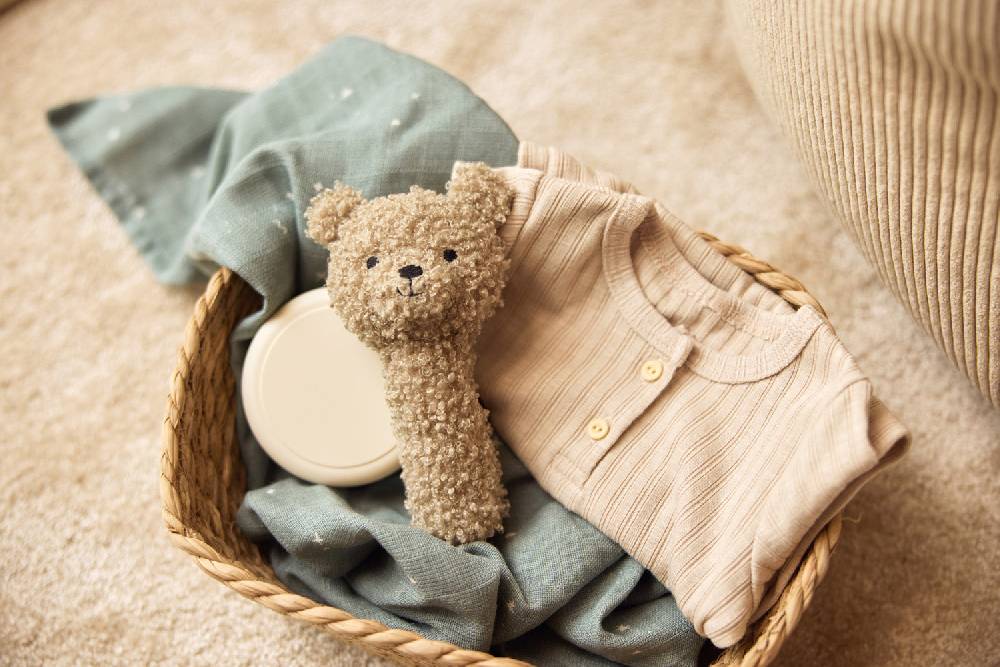 Jollein Rassel Teddy Bear - Olive Green Exklusivangebot