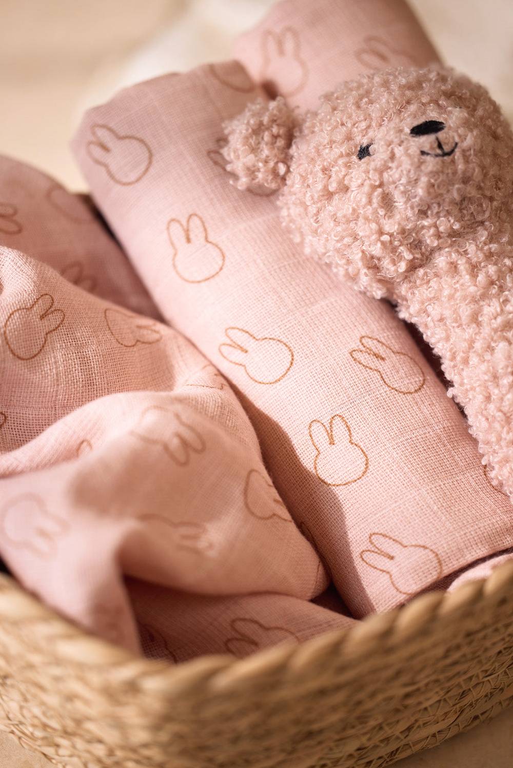 Jollein Rassel Teddy Bear - Wild Rose Saisonschlussverkauf