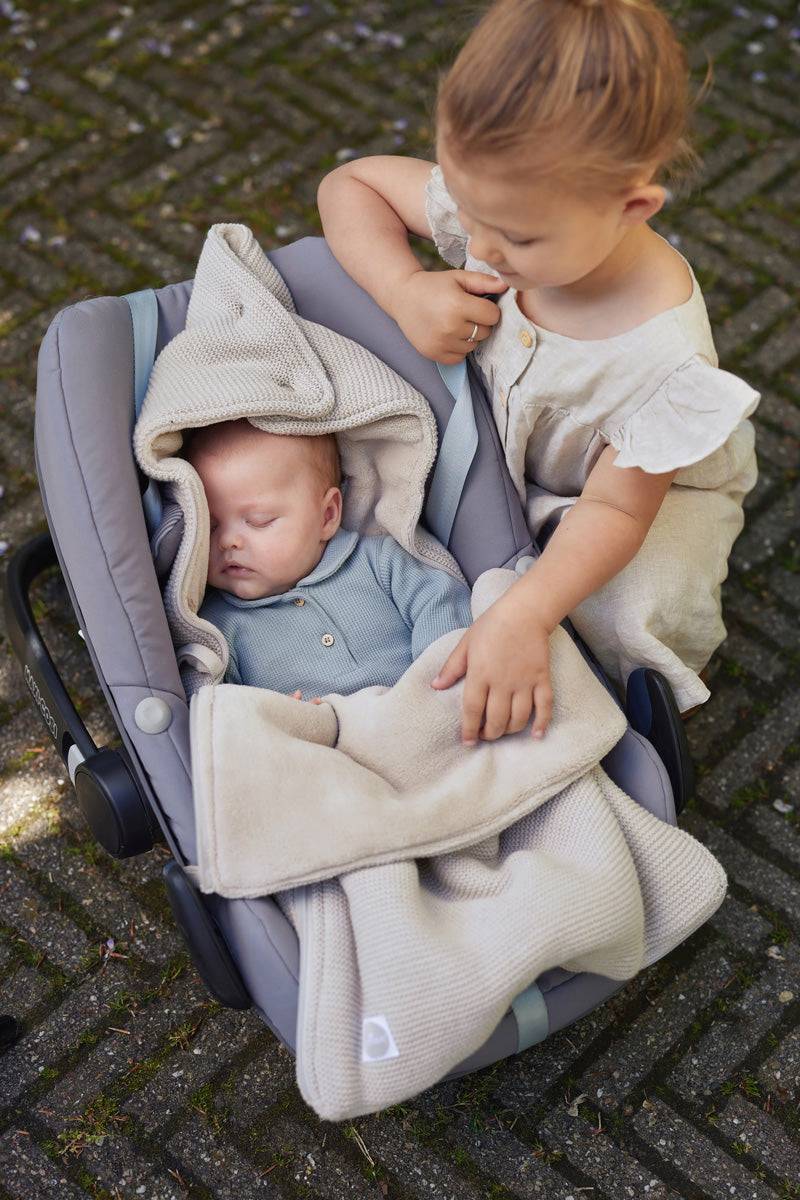 Jollein Fußsack gruppe 0+ 3/5 punkte Basic Knit Nougat Kauf eins, bekomm eins gratis