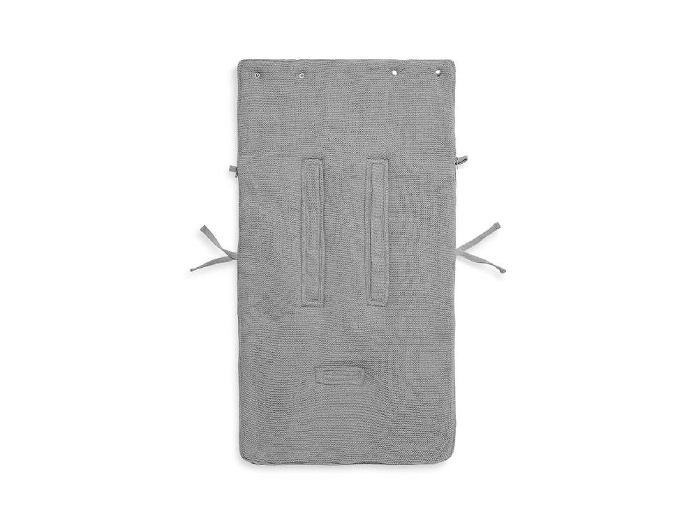 Jollein Fußsack gruppe 0+ 3/5 punkte Basic Knit Stone Grey Sonderangebote