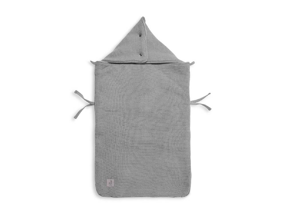 Jollein Fußsack gruppe 0+ 3/5 punkte Basic Knit Stone Grey Sonderangebote
