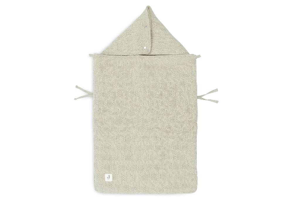 Jollein Fußsack gruppe 0+ 3/5 punkte Grain Knit Olive Green Kostenlose Rückgabe