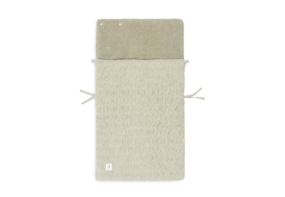 Jollein Fußsack gruppe 0+ 3/5 punkte Grain Knit Olive Green Kostenlose Rückgabe