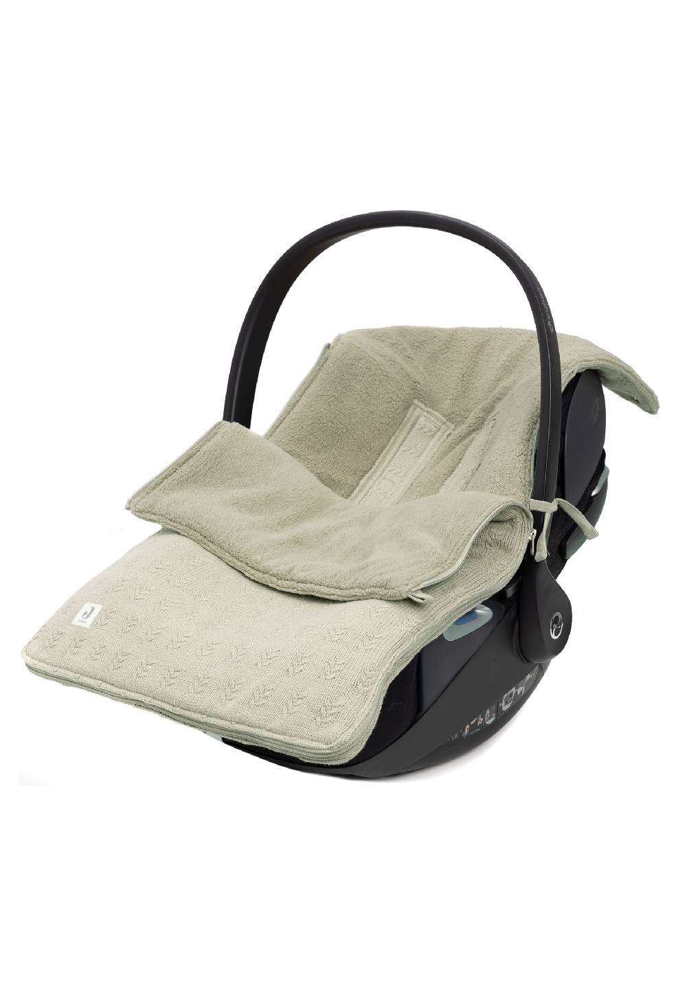 Jollein Fußsack gruppe 0+ 3/5 punkte Grain Knit Olive Green Kostenlose Rückgabe