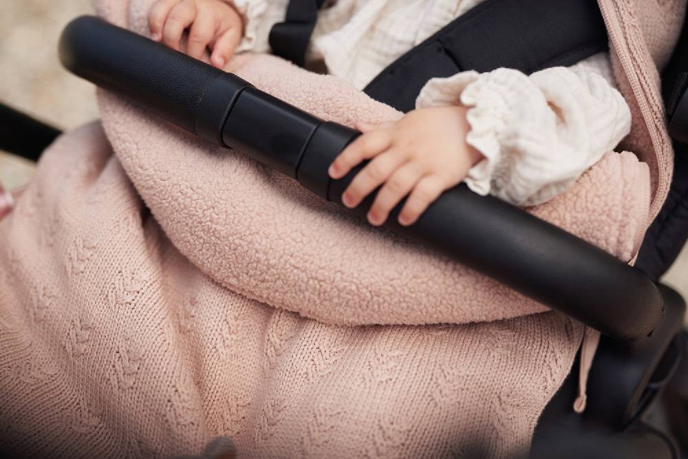 Jollein Fußsack gruppe 0+ 3/5 punkte Grain Knit Wild Rose JETZT KAUFEN