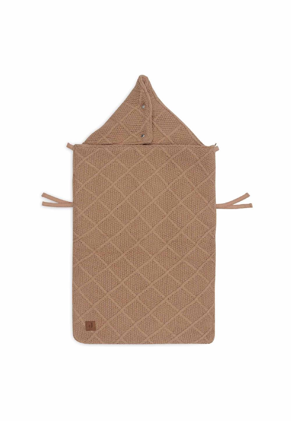 Jollein Fußsack Gruppe 0+ 3/5 Punkte Check Knit - Biscuit Zeitbegrenzte Promotion