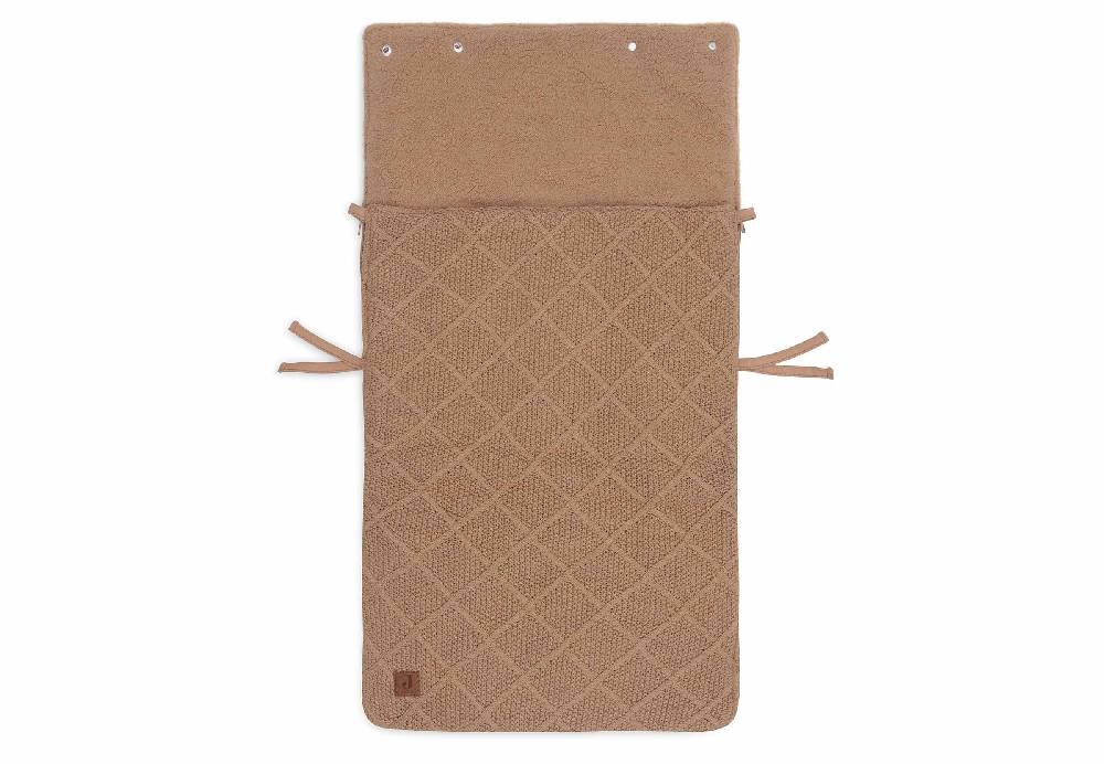 Jollein Fußsack Gruppe 0+ 3/5 Punkte Check Knit - Biscuit Zeitbegrenzte Promotion