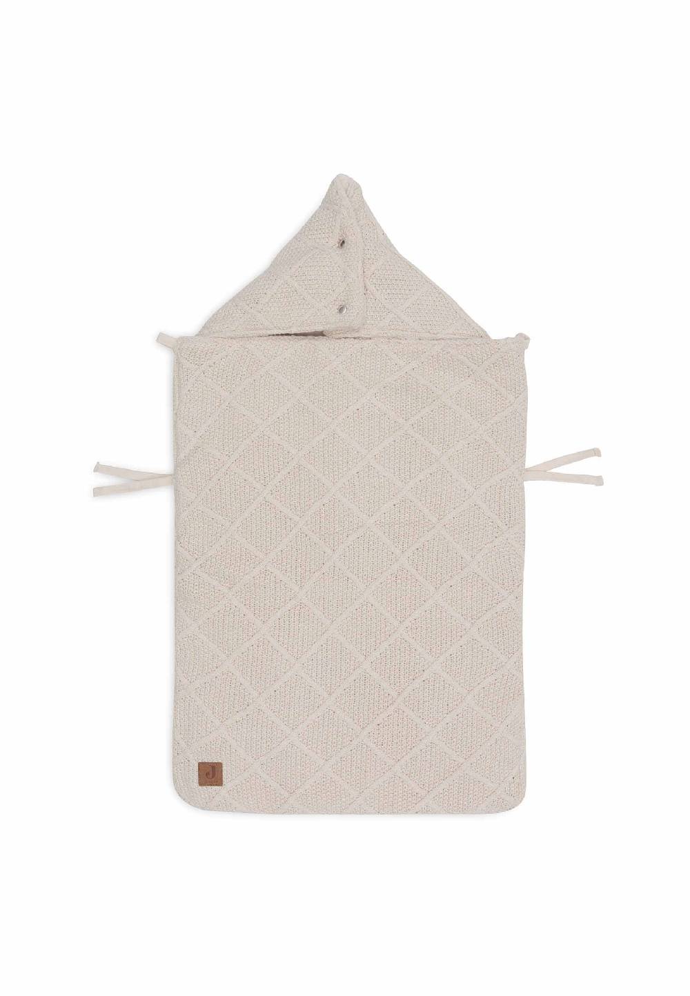 Jollein Fußsack Gruppe 0+ 3/5 Punkte Check Knit - Oatmeal Bis zu 50% Rabatt