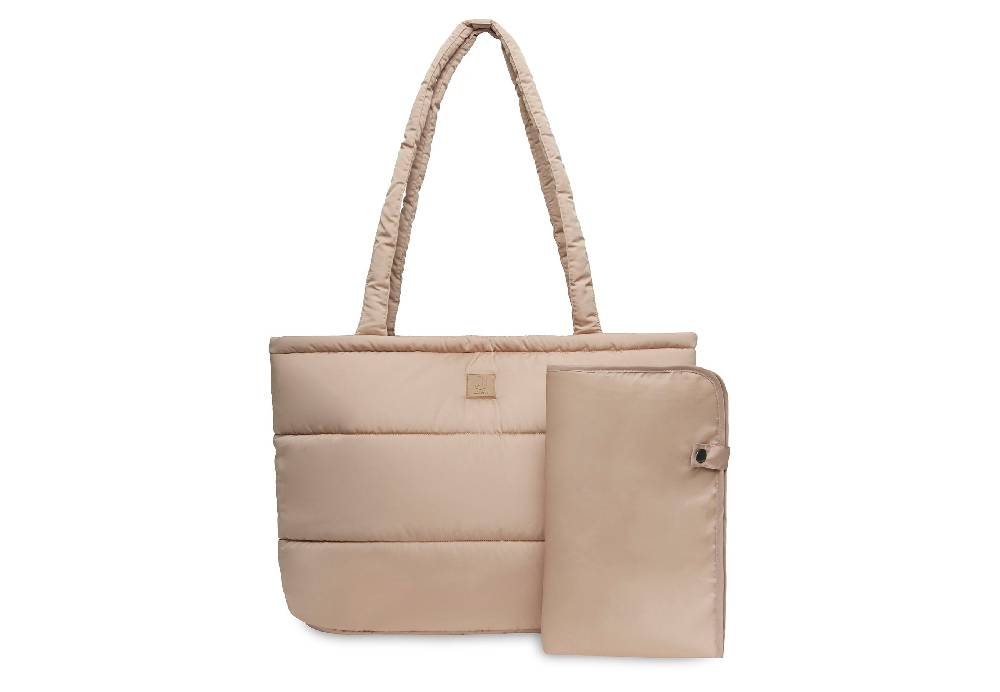 Jollein Wickeltasche Puffed bag Biscuit Black Friday Preise