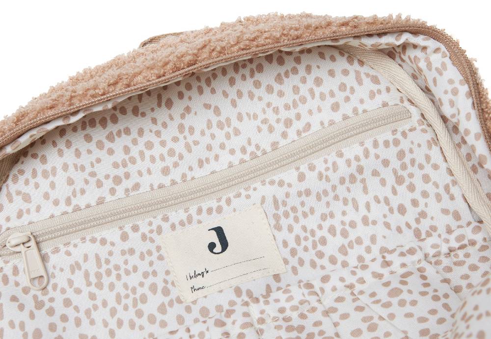 Jollein Wickeltasche Rucksack Boucle Biscuit 50% Rabatt für begrenzte Zeit
