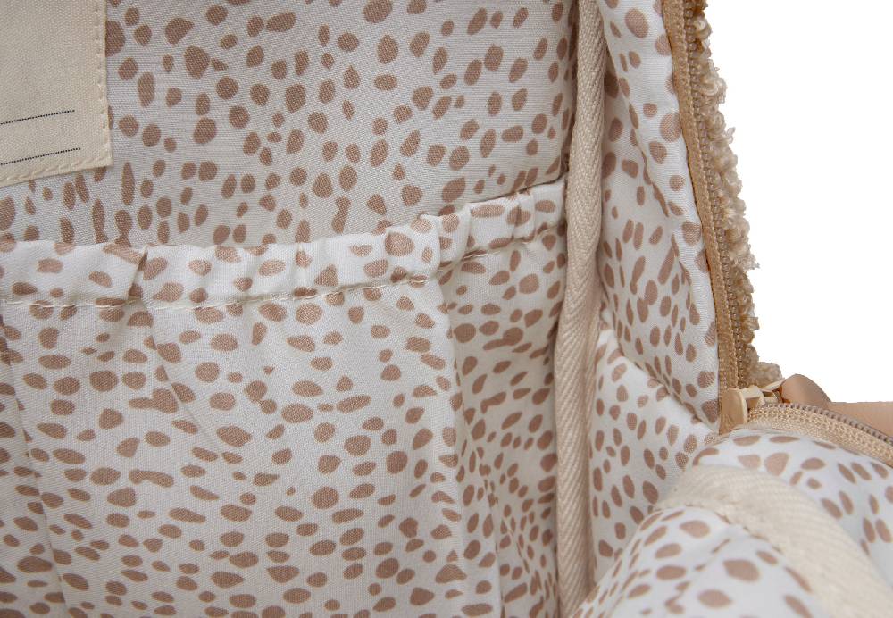 Jollein Wickeltasche Rucksack Boucle Biscuit 50% Rabatt für begrenzte Zeit