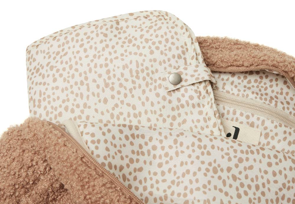Jollein Wickeltasche Rucksack Boucle Biscuit 50% Rabatt für begrenzte Zeit