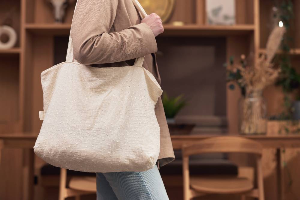 Jollein Shopper Embroidery Ivory Angebote