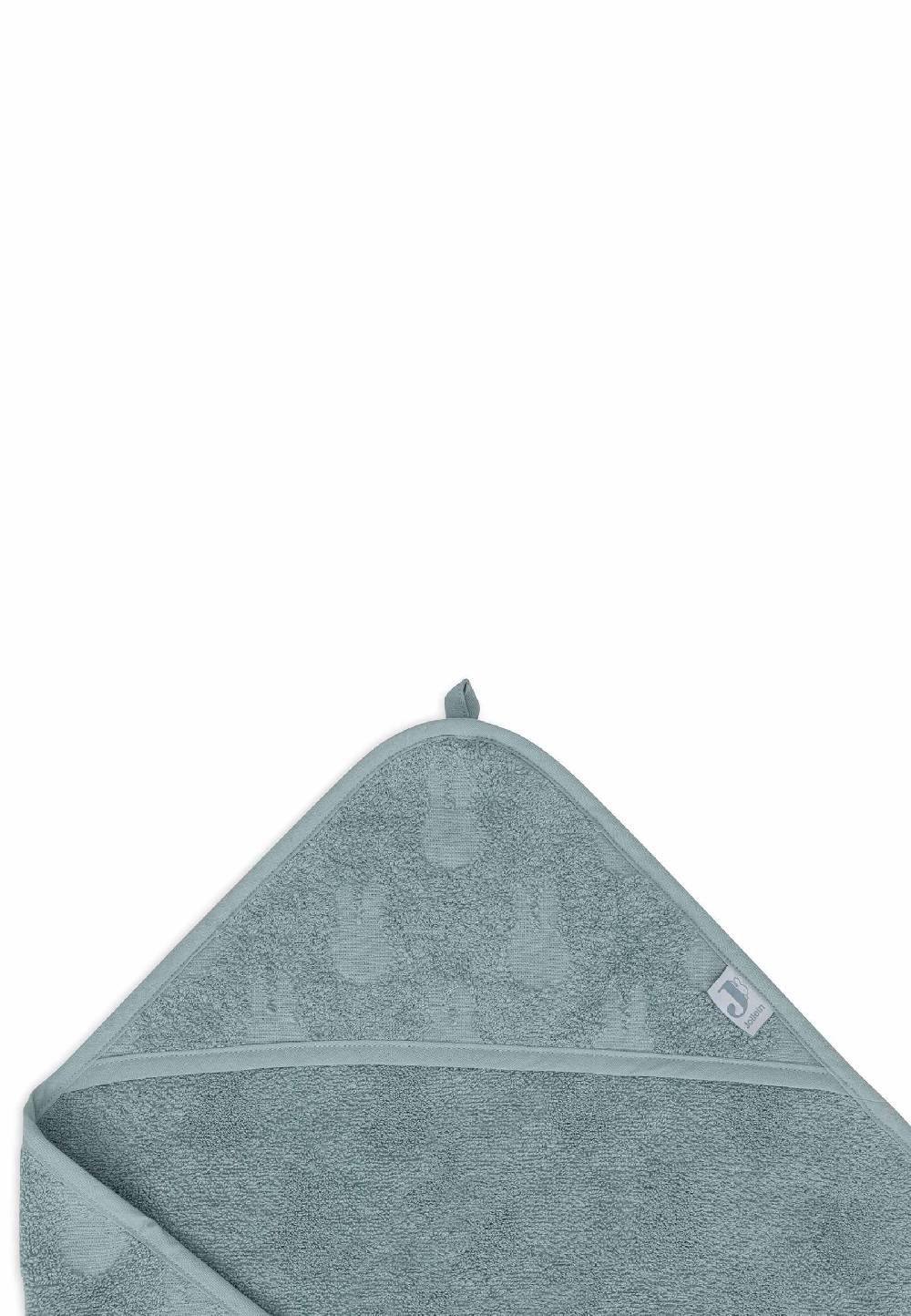 Jollein Kapuzenhandtuch Frottee 75x75cm Miffy Jacquard - Sea Green Großer Ausverkauf