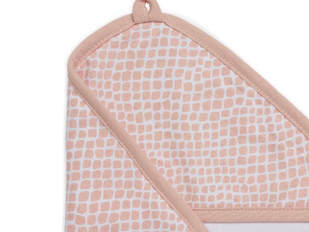 Jollein Kapuzenhandtuch 75x75cm Snake Pale Pink Flash Sale