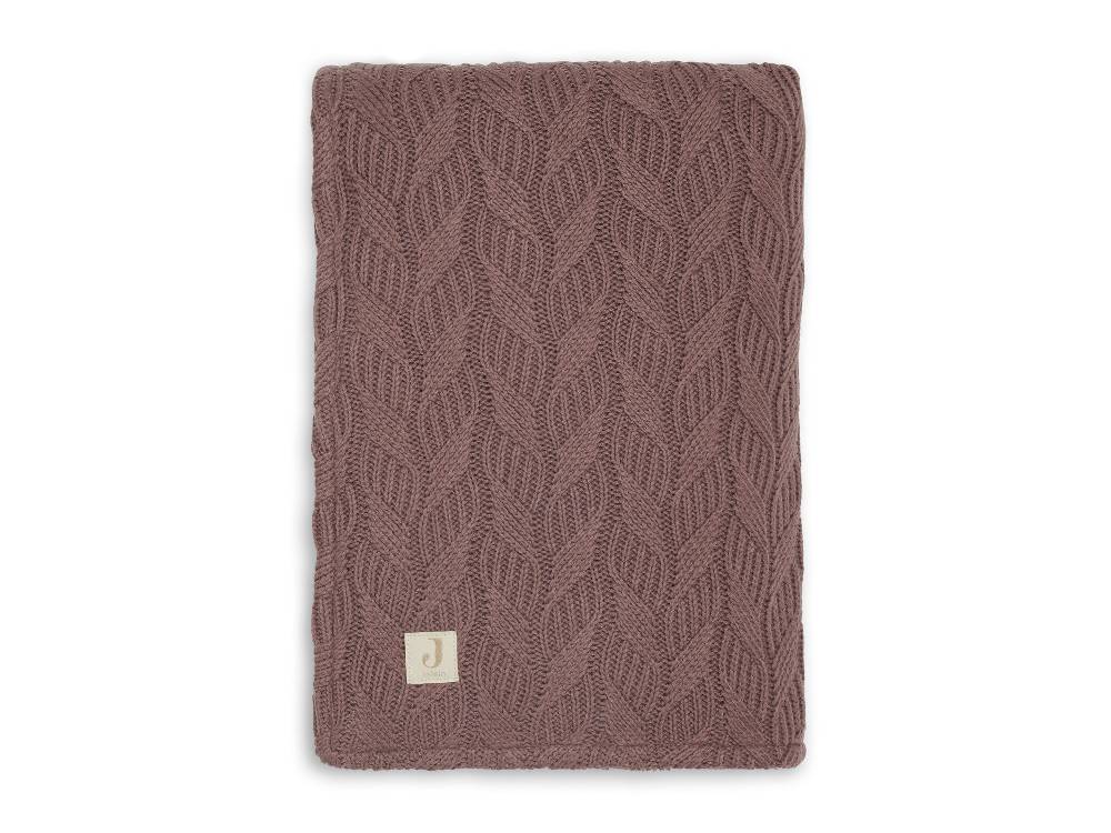 Jollein Decke Wiege 75x100cm Spring Knit Chestnut/Fleece Valentinstagsangebot